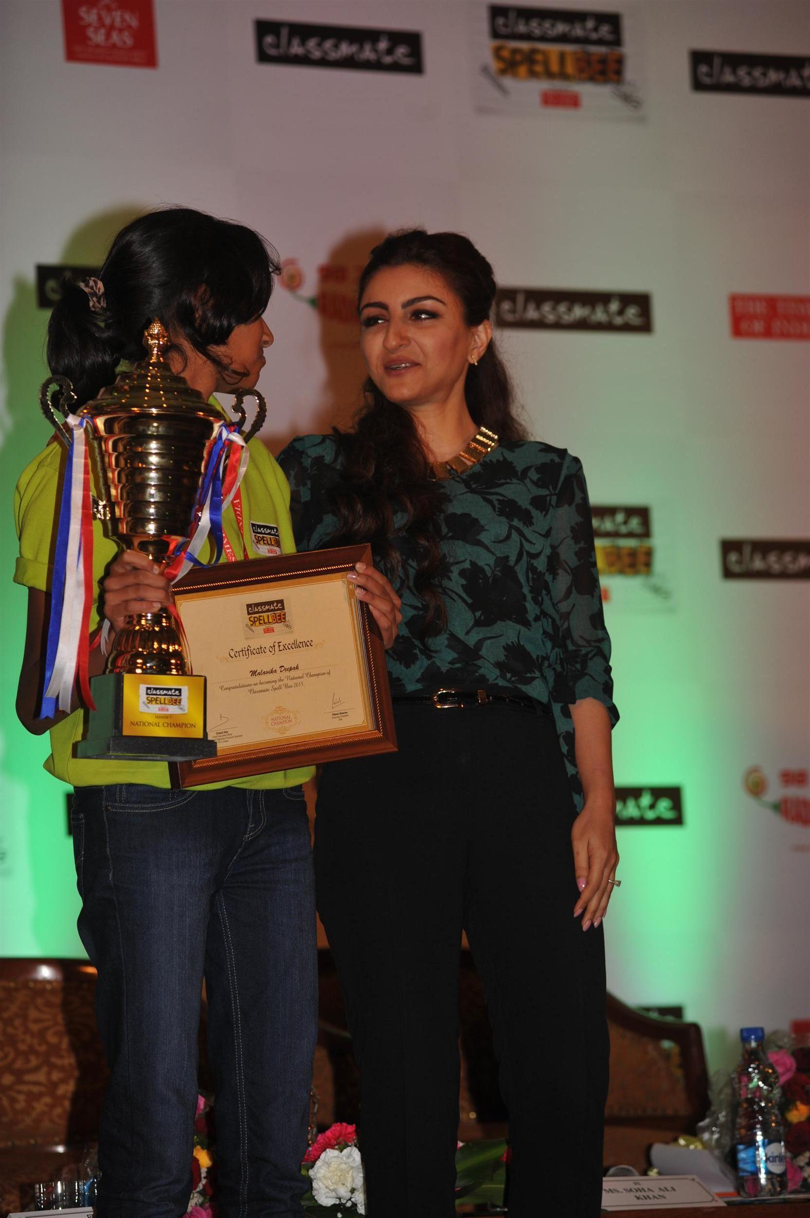 Soha Ali Khan Announces Classmate Spell Bee Season 7 winner