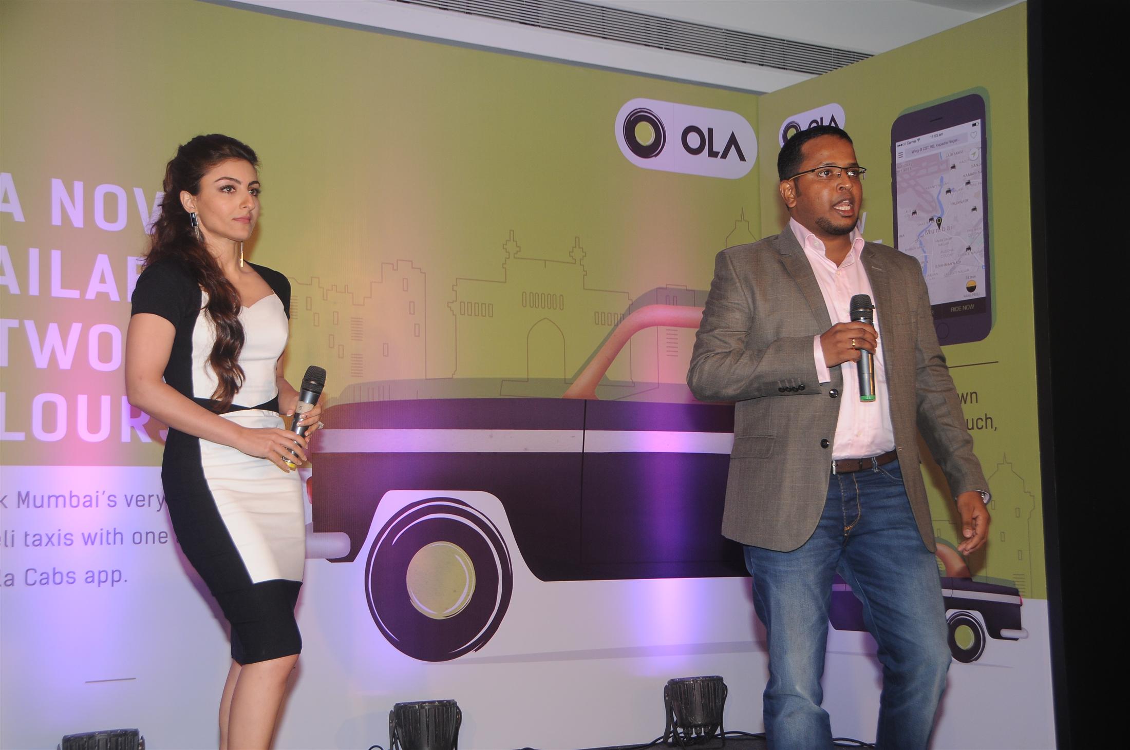 Soha Ali Khan Launch Ola Cabs Smart App