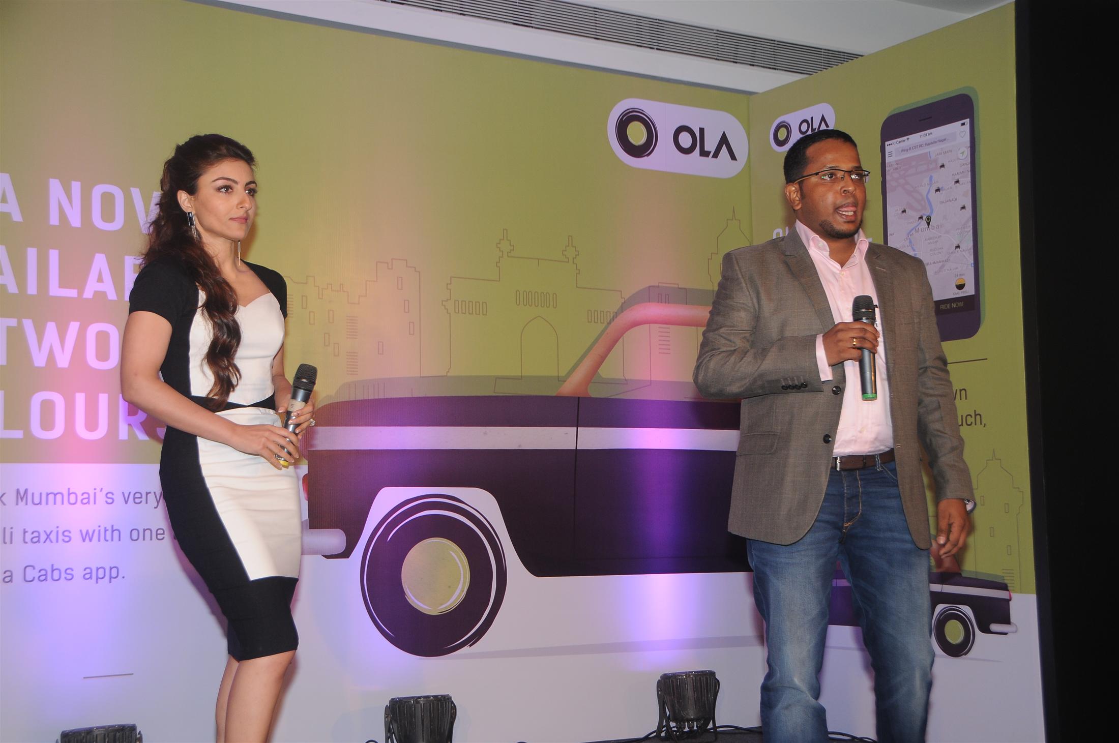Soha Ali Khan Launch Ola Cabs Smart App