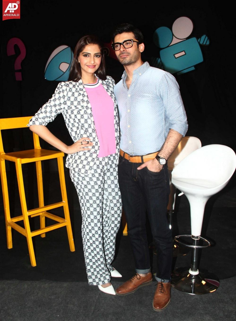 Sonam Kapoor n Fawad Khan On Sets Of Disney Show Captain Tiao