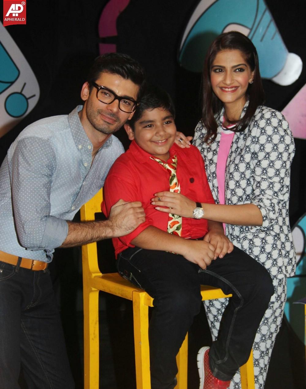 Sonam Kapoor n Fawad Khan On Sets Of Disney Show Captain Tiao