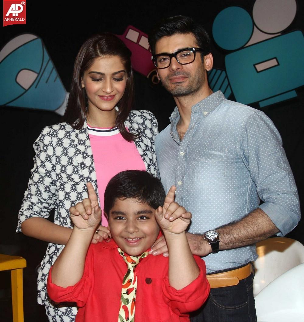 Sonam Kapoor n Fawad Khan On Sets Of Disney Show Captain Tiao