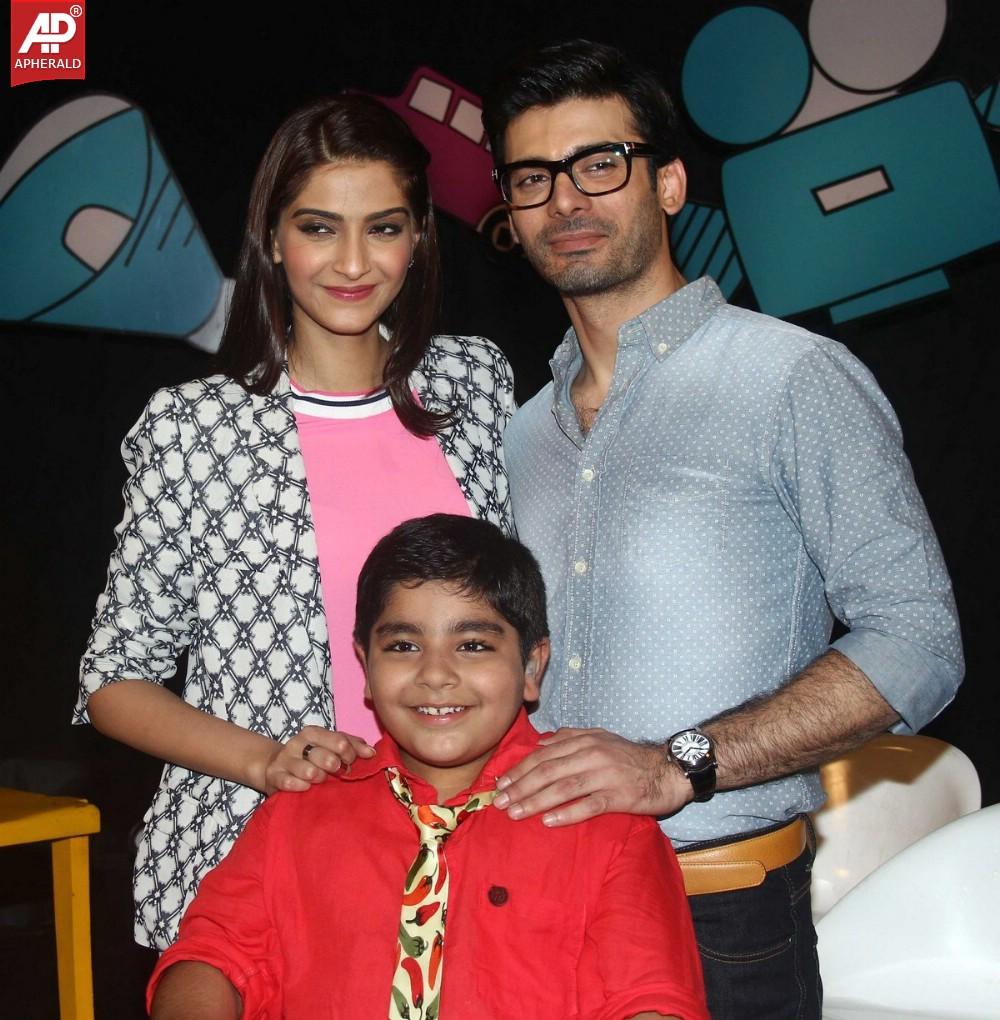 Sonam Kapoor n Fawad Khan On Sets Of Disney Show Captain Tiao