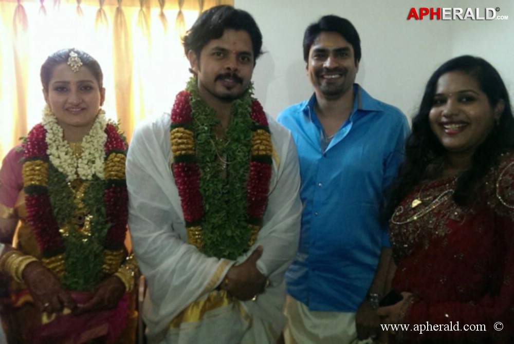 sreesanth marriage reception pics