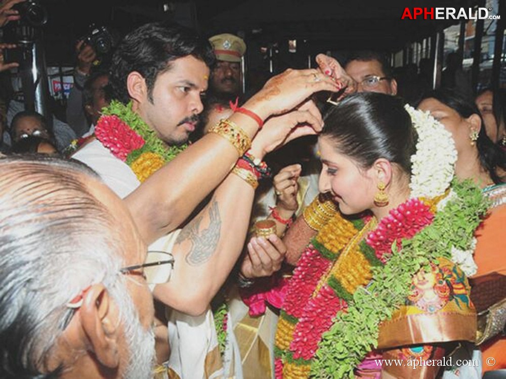 sreesanth marriage reception pics