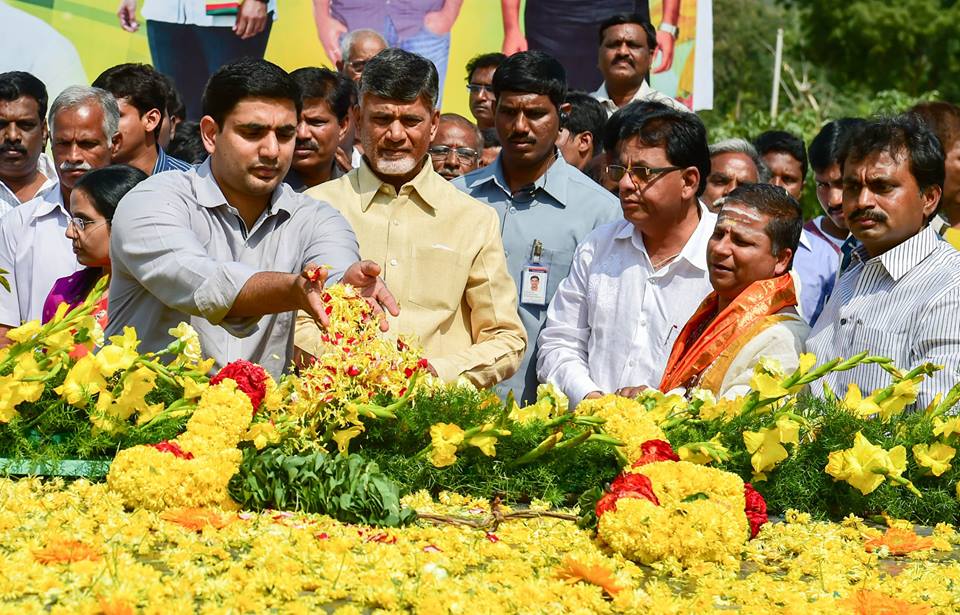 Sri NCBN at Naravaripalli