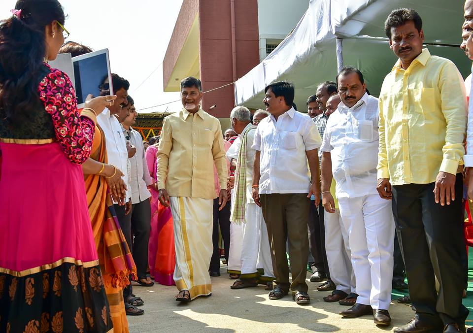 Sri NCBN at Naravaripalli