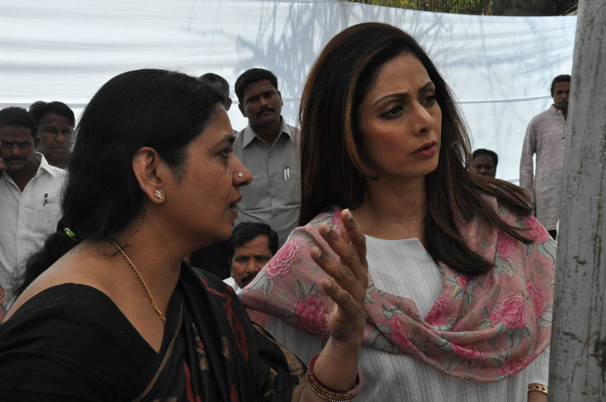 Sridevi at Ramanaidu Antima Yatra Photos