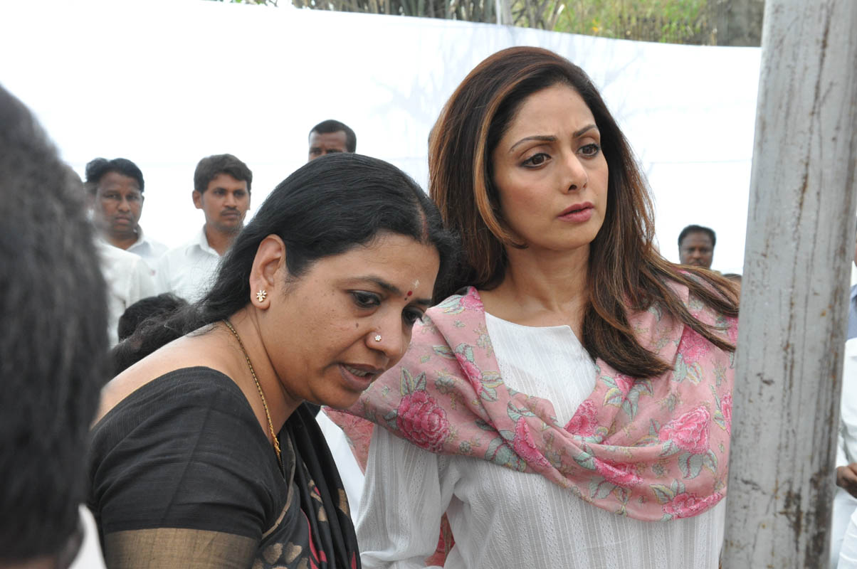 Sridevi at Ramanaidu Antima Yatra Photos