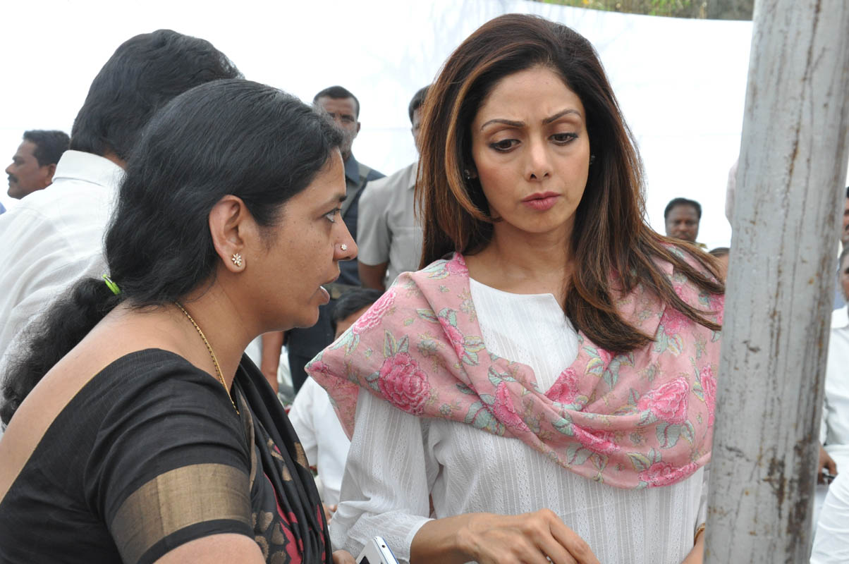 Sridevi at Ramanaidu Antima Yatra Photos