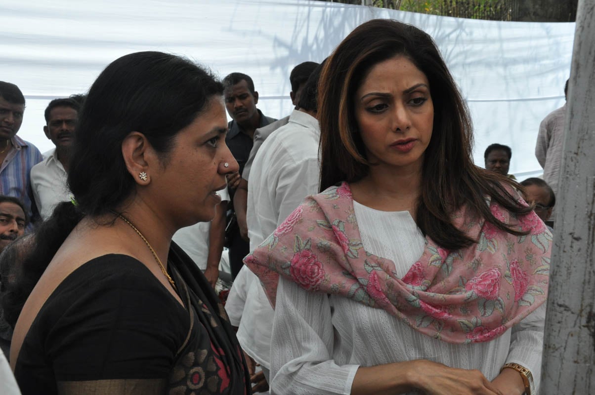 Sridevi at Ramanaidu Antima Yatra Photos