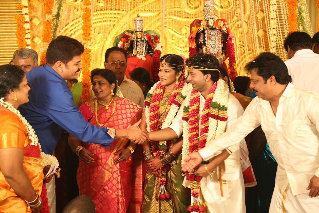 Stars At Actor Pandiarajan Son Wedding
