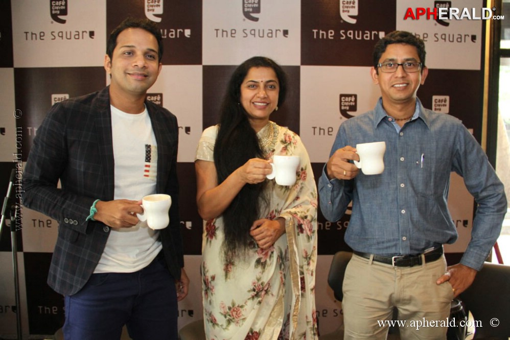 Suhasini Launch Square Coffee Day Pics