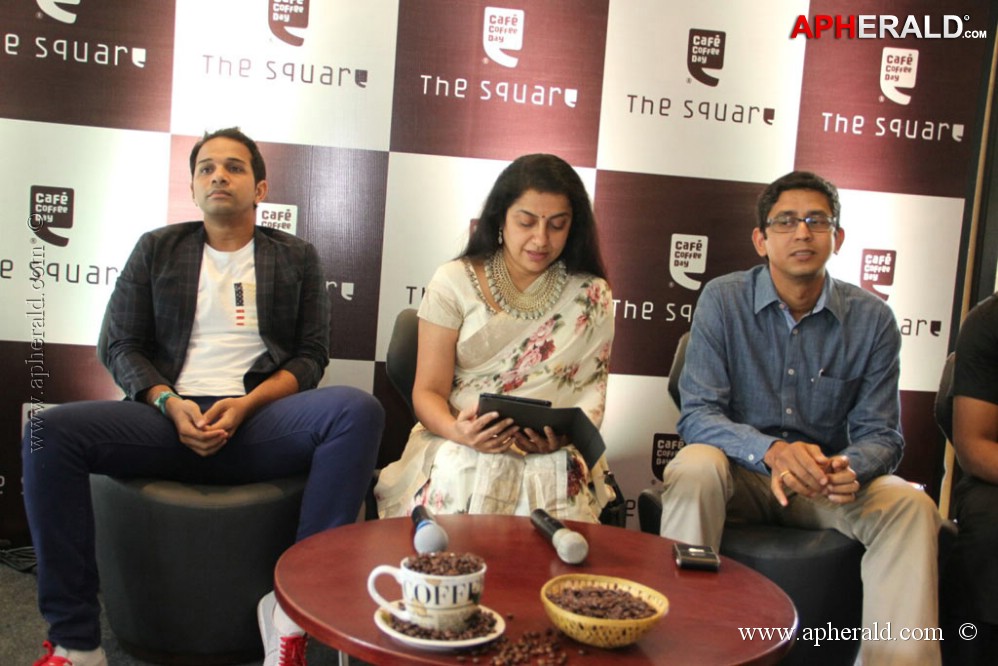 Suhasini Launch Square Coffee Day Pics