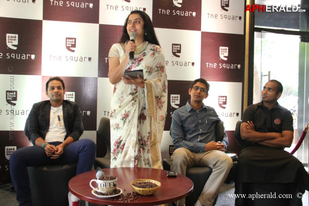 Suhasini Launch Square Coffee Day Pics
