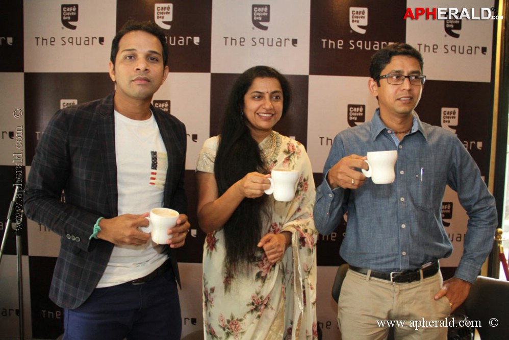 Suhasini Launch Square Coffee Day Pics