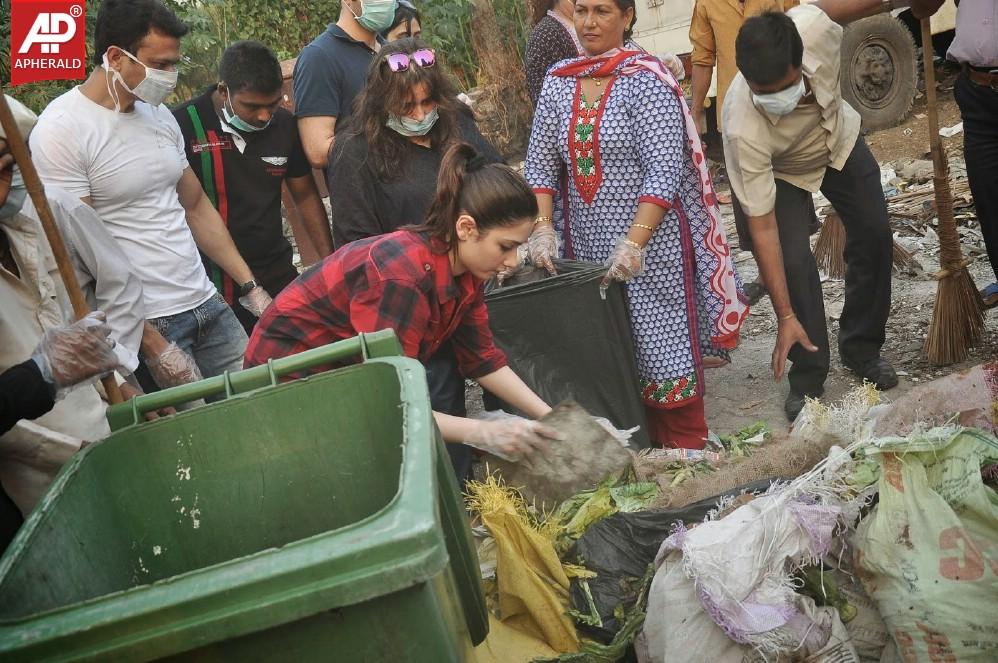 Tamanna Swatch Bharath photos