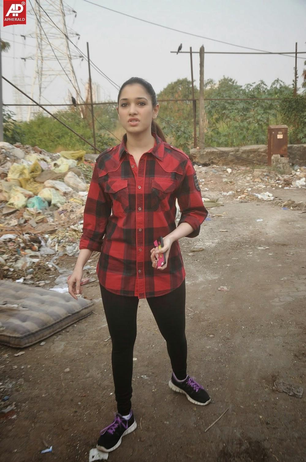 Tamanna Swatch Bharath photos