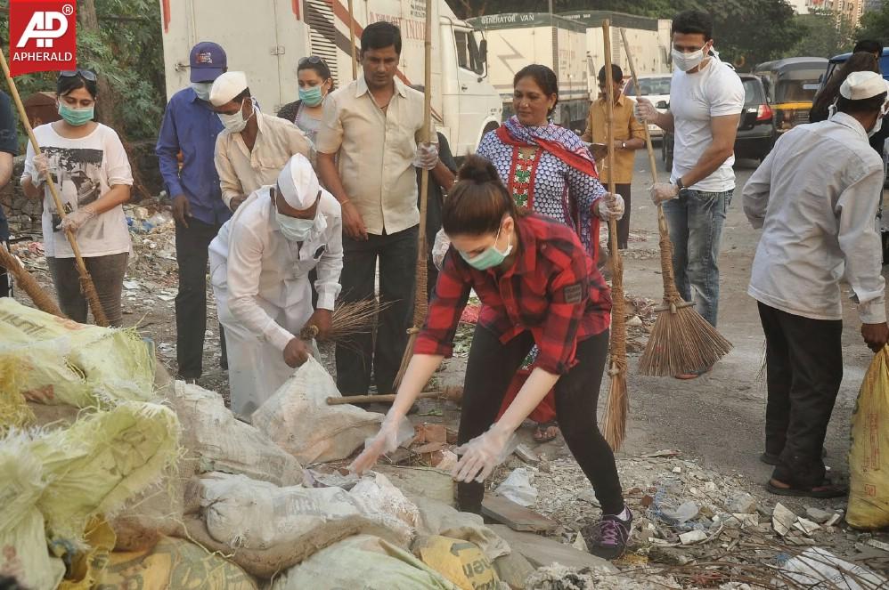 Tamanna Swatch Bharath photos