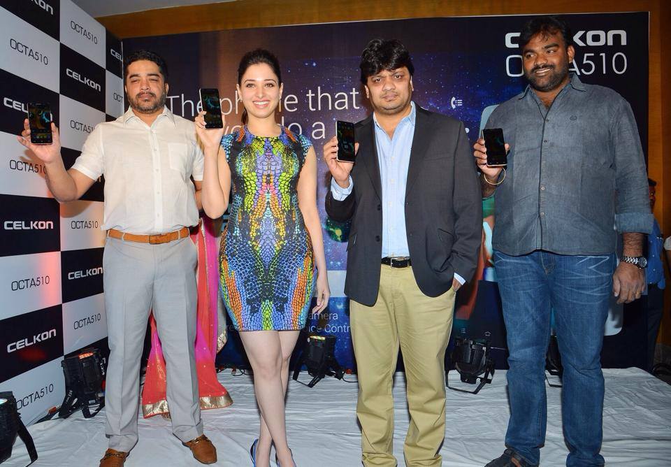 Tamannaah launch of Celkon model no Octa 510