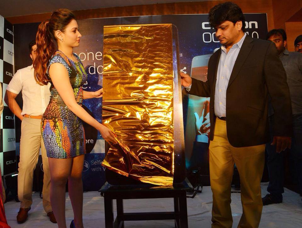 Tamannaah launch of Celkon model no Octa 510