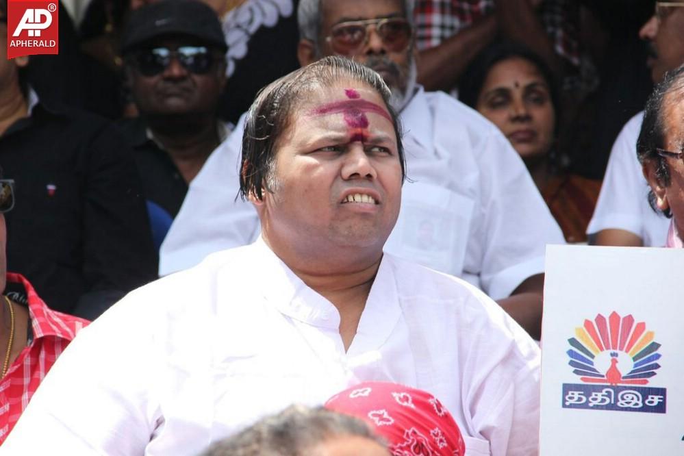 Tamil Film Industry Protests Outside Sri Lankan