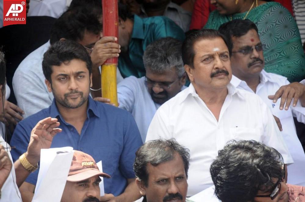 Tamil Film Industry Protests Outside Sri Lankan