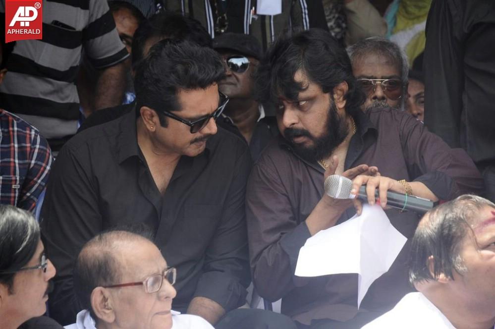 Tamil Film Industry Protests Outside Sri Lankan