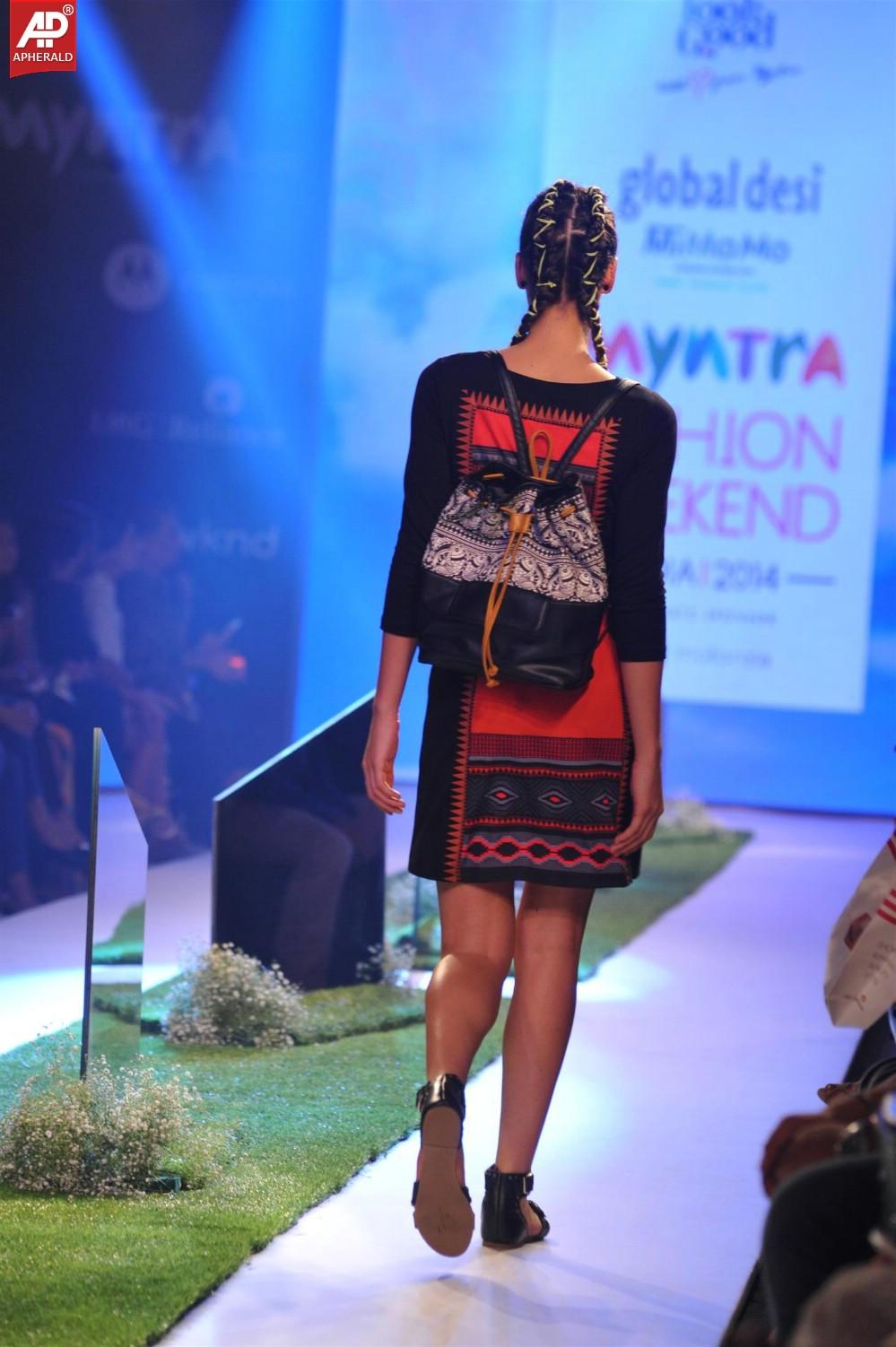 Models Ramp Walk at The Myntra Fashion Weekend 2014
