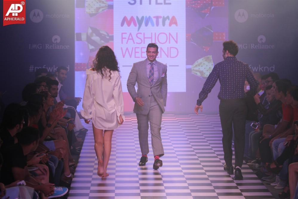 Models Ramp Walk at The Myntra Fashion Weekend 2014