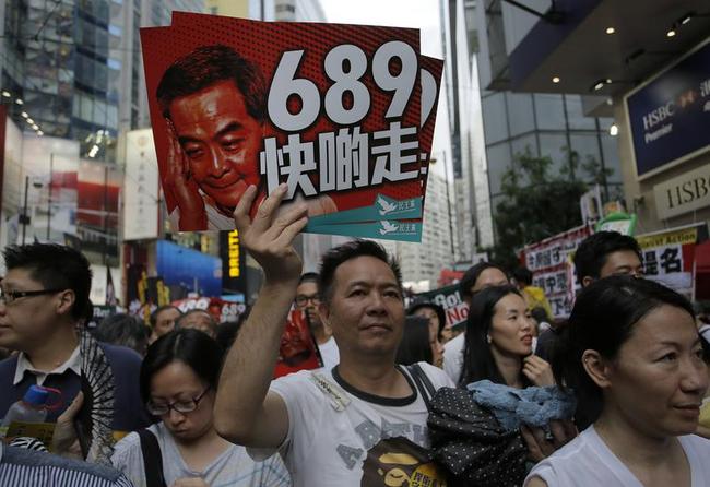 Thousands March for Democracy in Hong Kong Photos