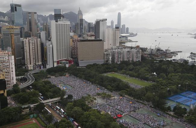 Thousands March for Democracy in Hong Kong Photos