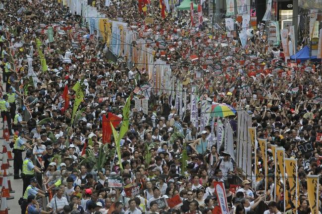 Thousands March for Democracy in Hong Kong Photos