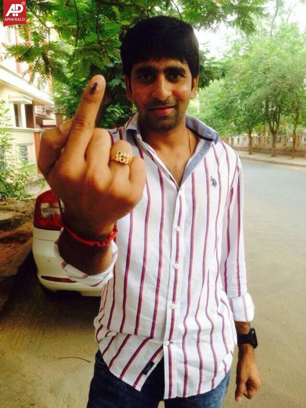 Tolly Celebs Votes for Lok Sabha Election 2014