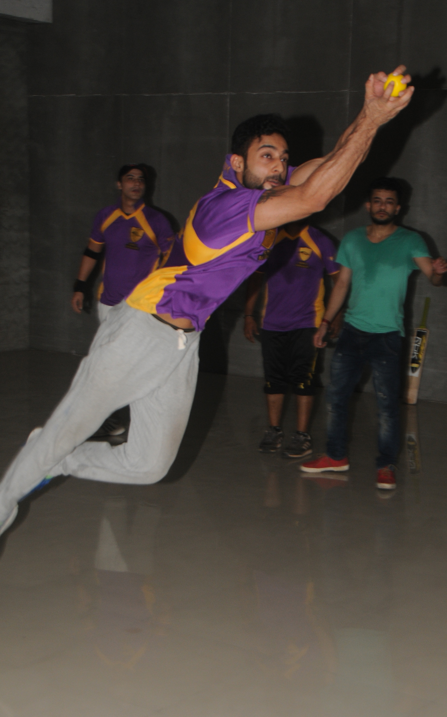 TV Celebs at BCL Team Rowdy Bangalore Match Practice