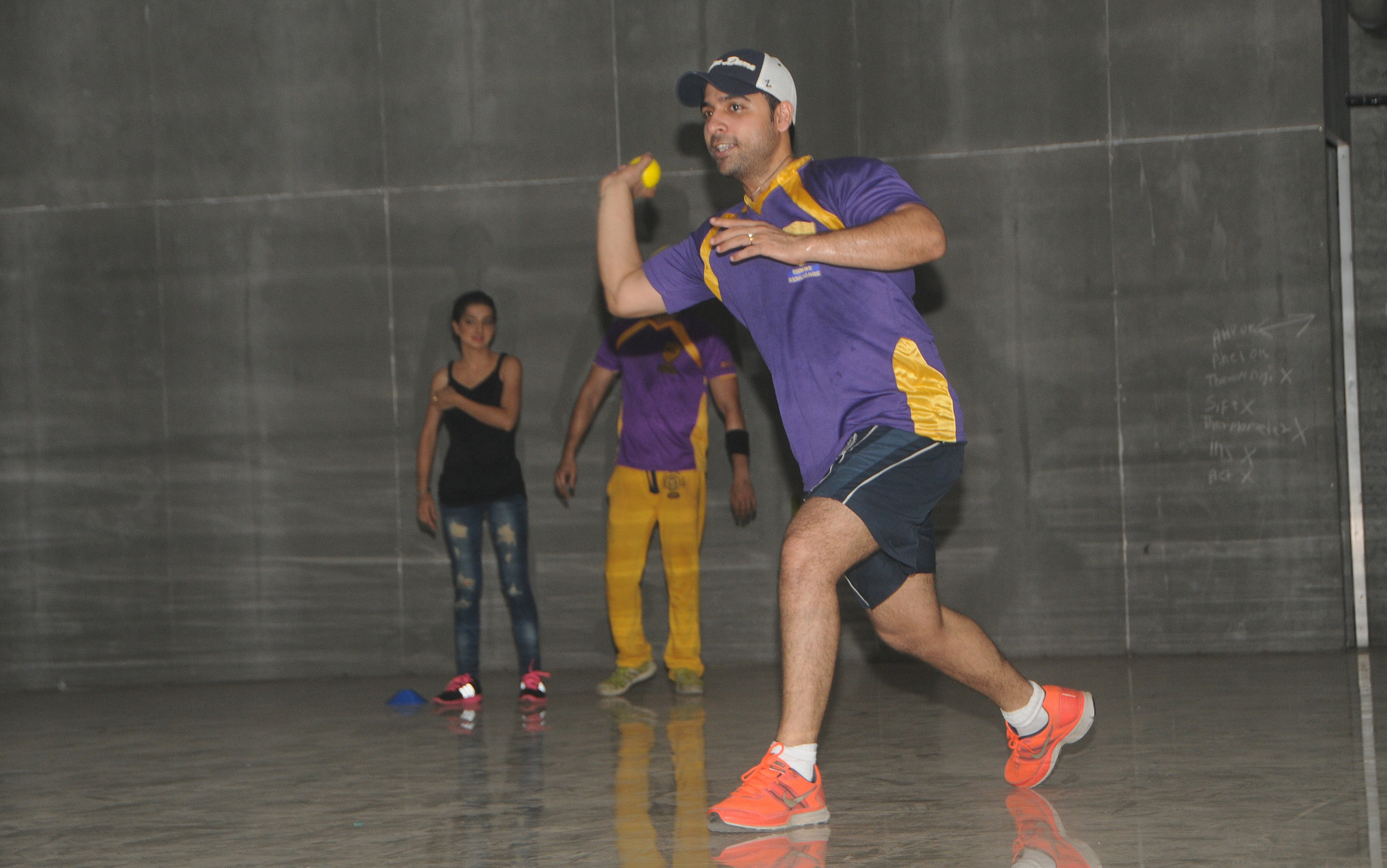 TV Celebs at BCL Team Rowdy Bangalore Match Practice