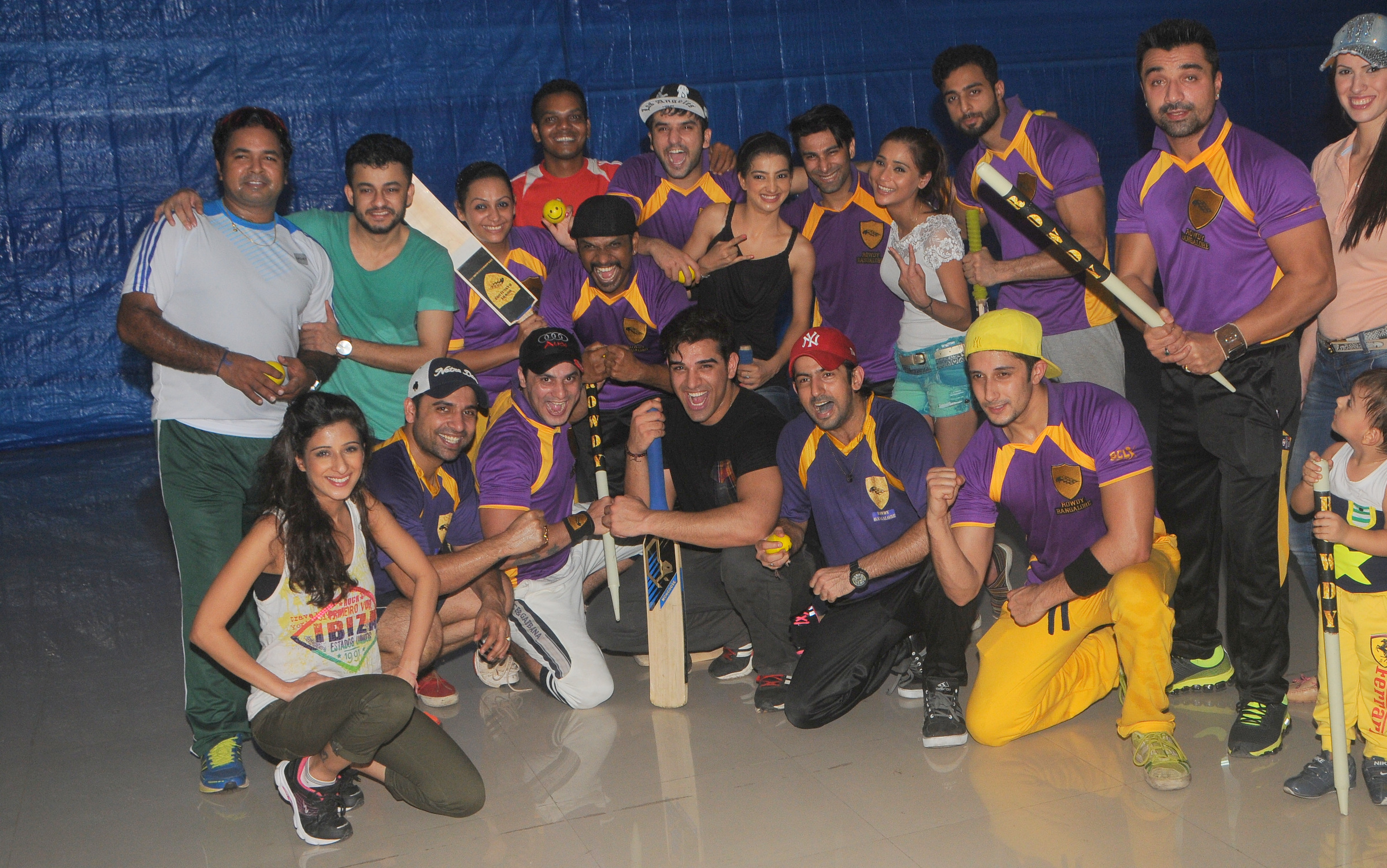 TV Celebs at BCL Team Rowdy Bangalore Match Practice