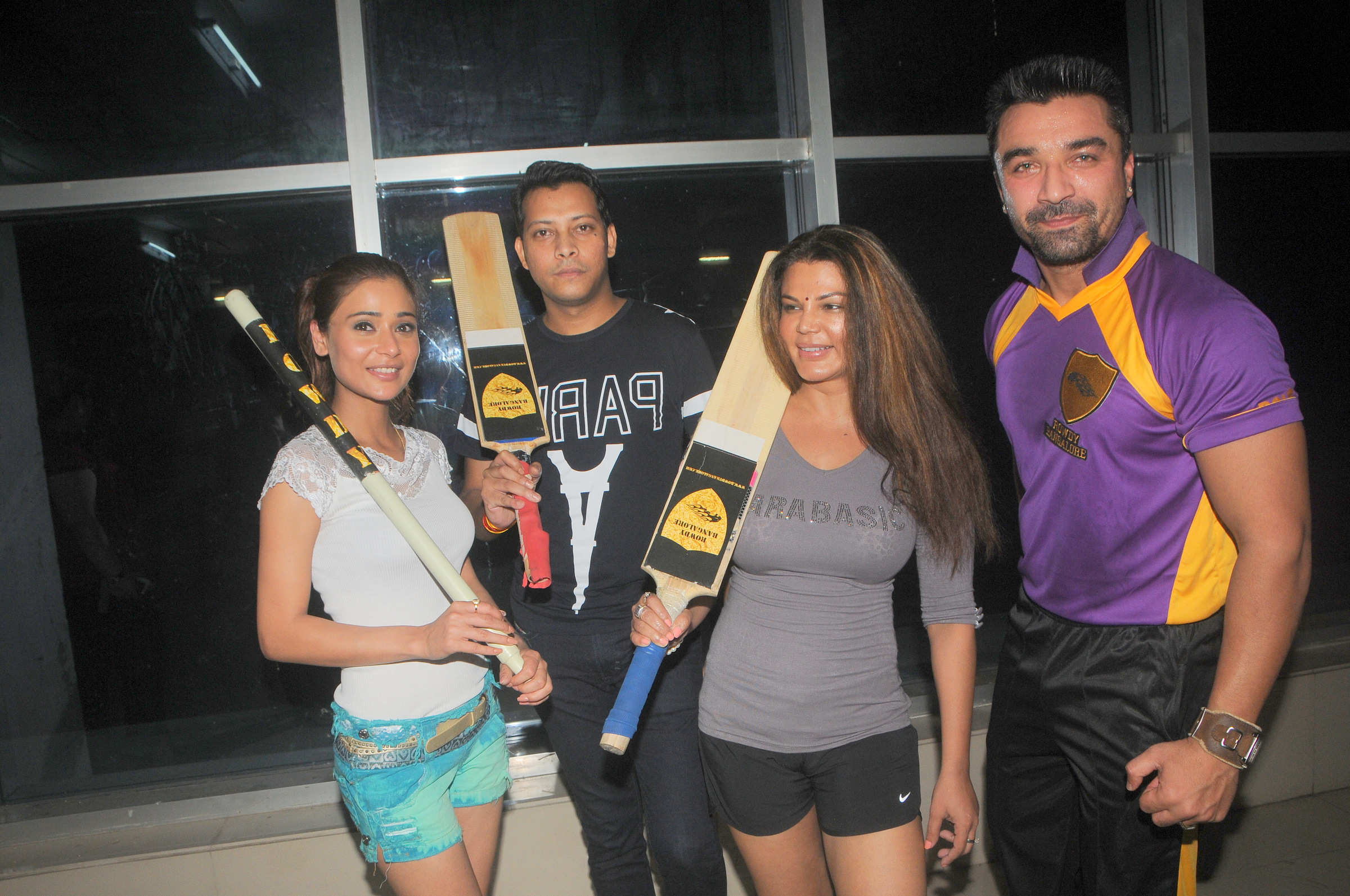 TV Celebs at BCL Team Rowdy Bangalore Match Practice