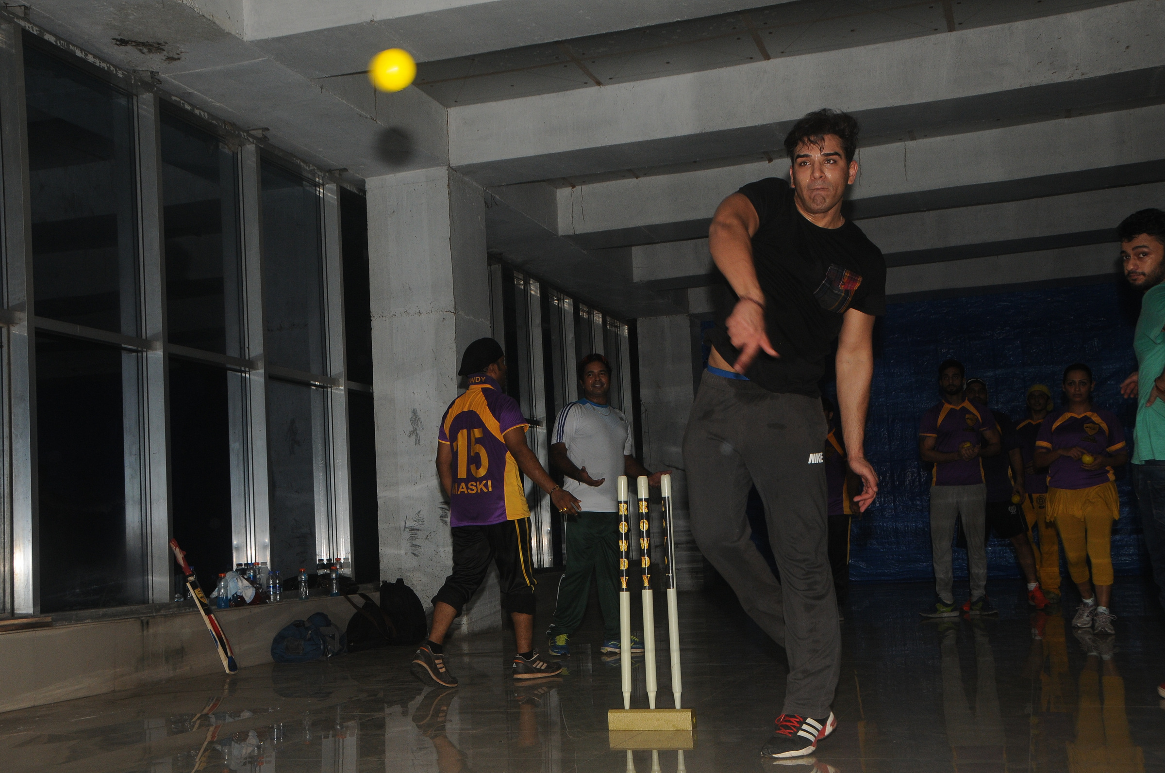 TV Celebs at BCL Team Rowdy Bangalore Match Practice