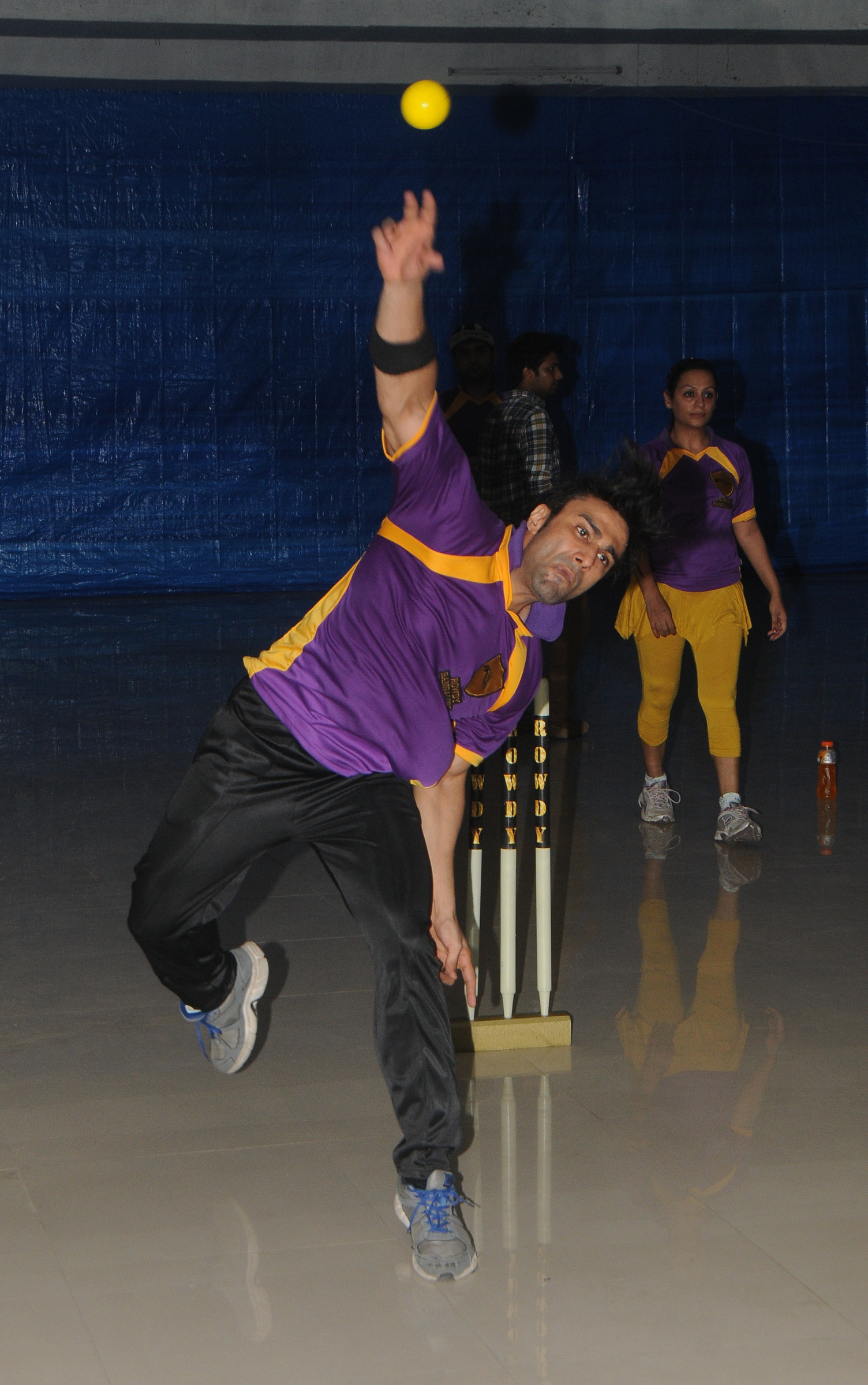 TV Celebs at BCL Team Rowdy Bangalore Match Practice