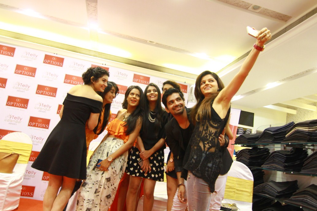 Tv Celebs Visit Options Mall Before Telly Calender Shoot