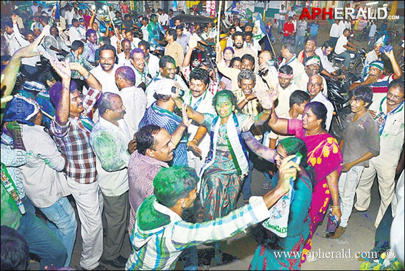 YS Jagan Mohan Bail Celebrations