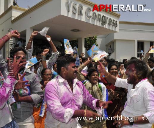 YS Jagan Mohan Bail Celebrations