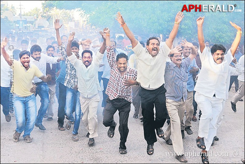 YS Jagan Mohan Bail Celebrations