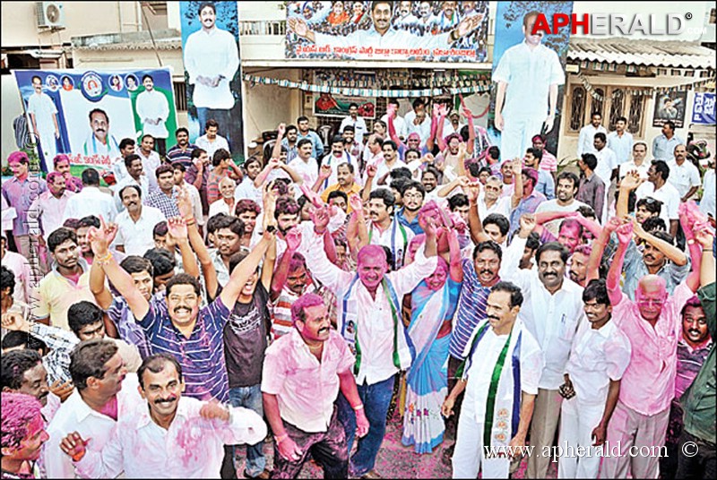 YS Jagan Mohan Bail Celebrations