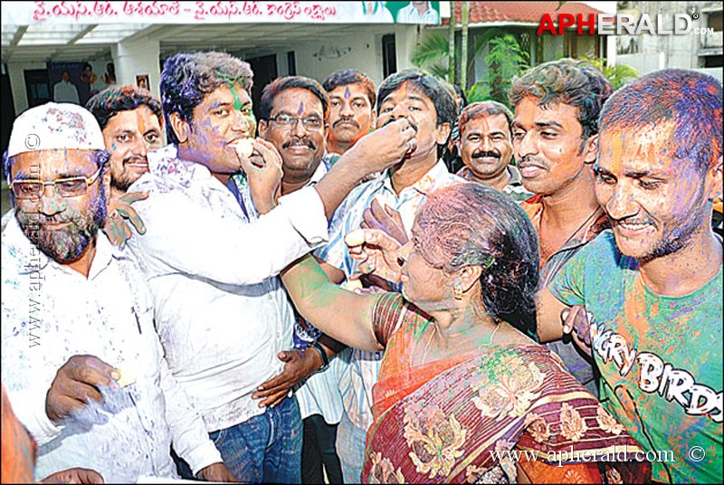 YS Jagan Mohan Bail Celebrations