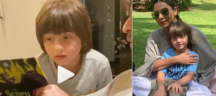 আব্রামের জন্মদিন কাটলো বাবা শাহরুখ খানের কাছে গল্প শুনে