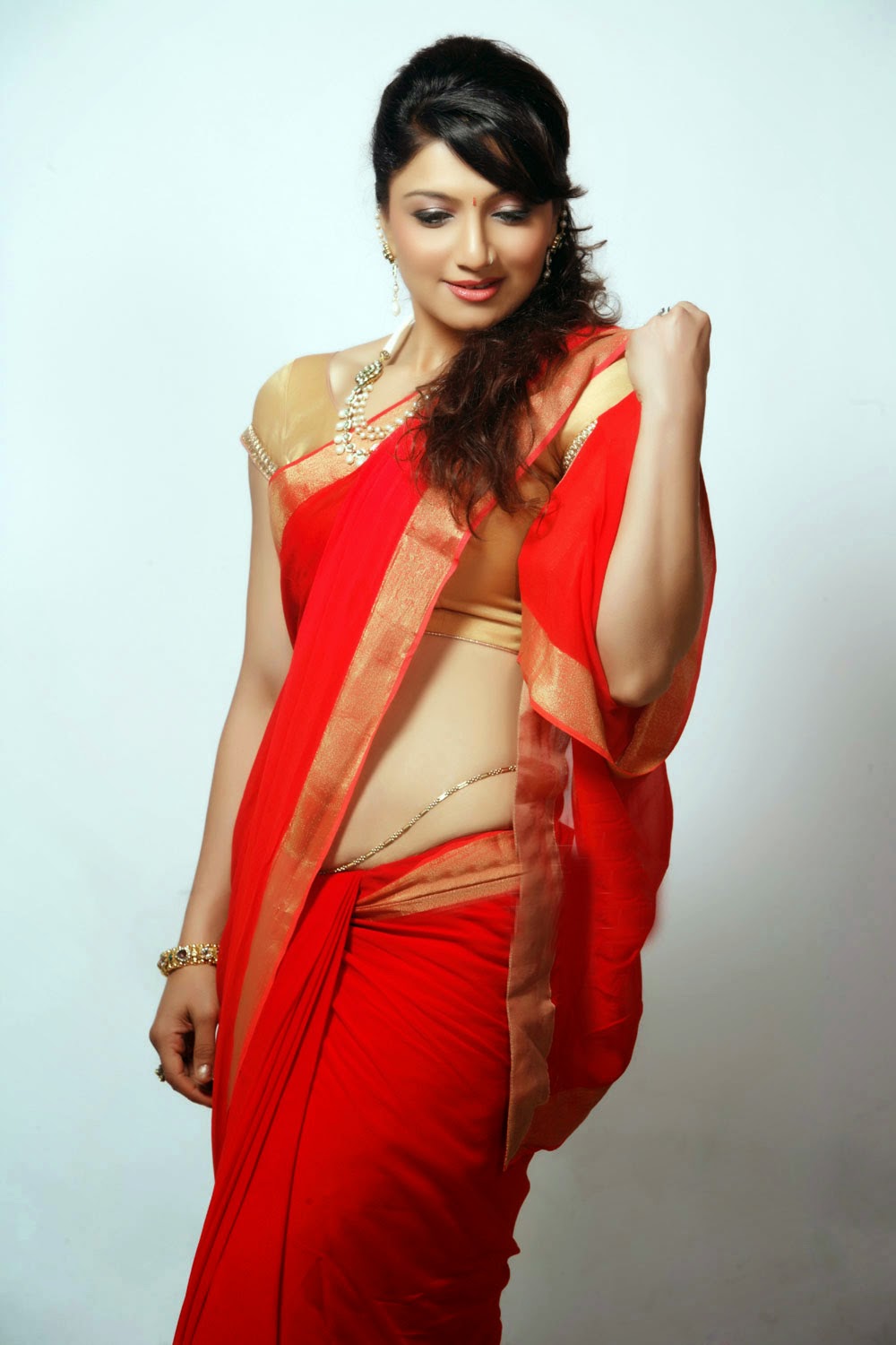 Aackruti Nagpal Sexy Saree Stills