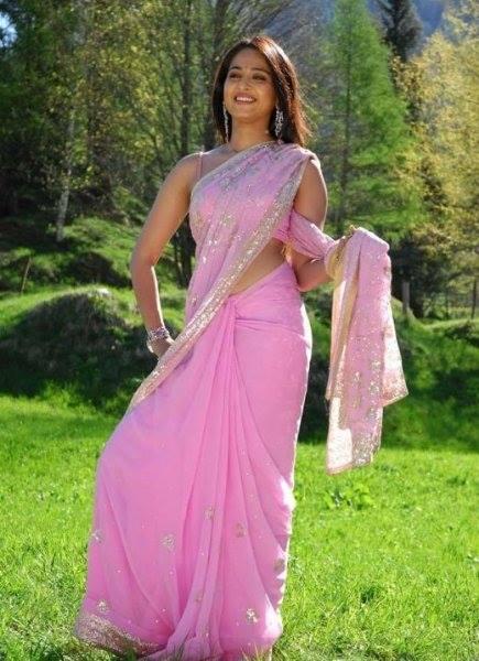 Anushka Shetty Hot Saree Pics