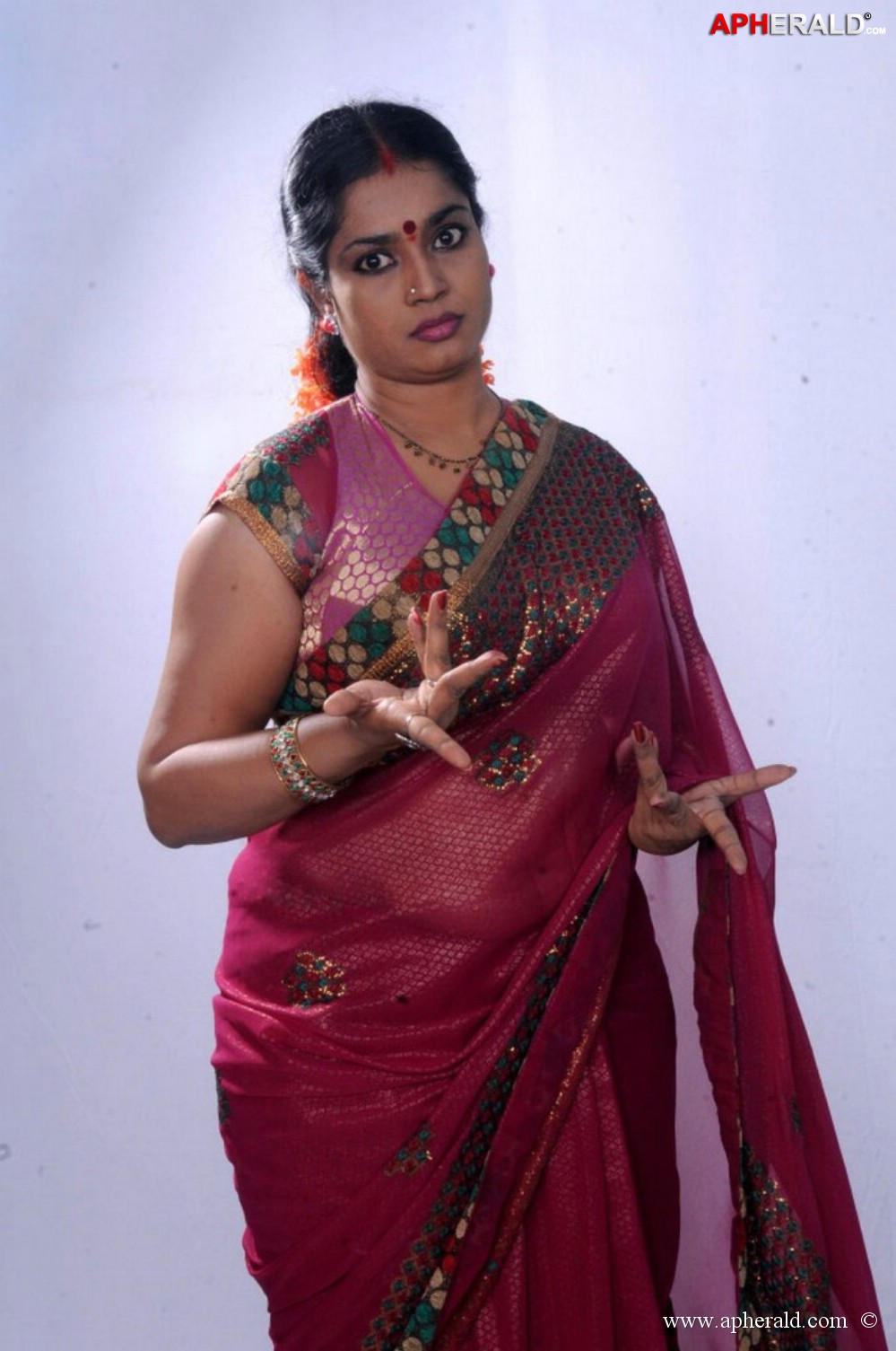 Jayavani Aunty Hot In Sraee Stills